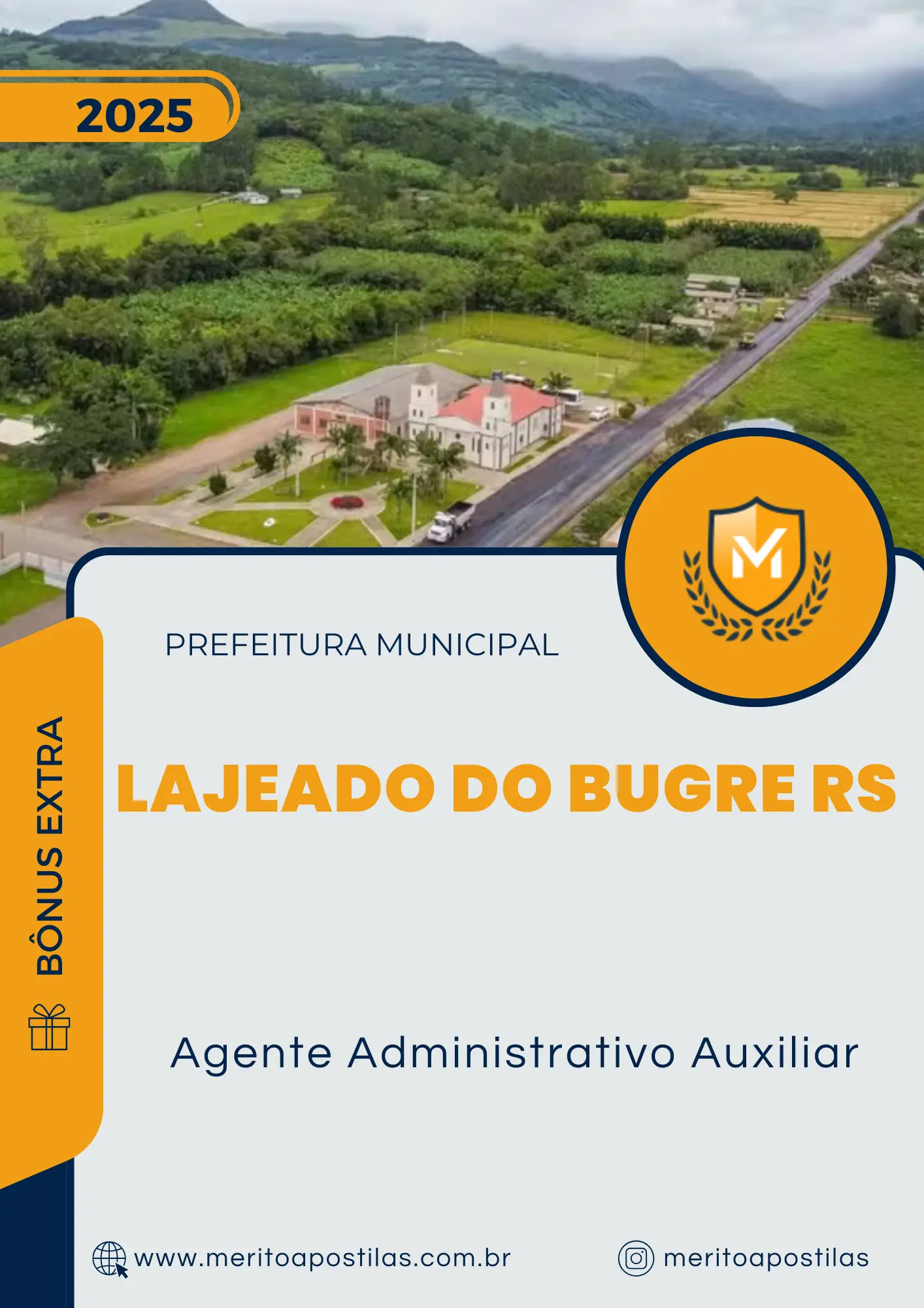 Apostila Agente Administrativo Auxiliar Prefeitura de Lajeado do Bugre RS 2025