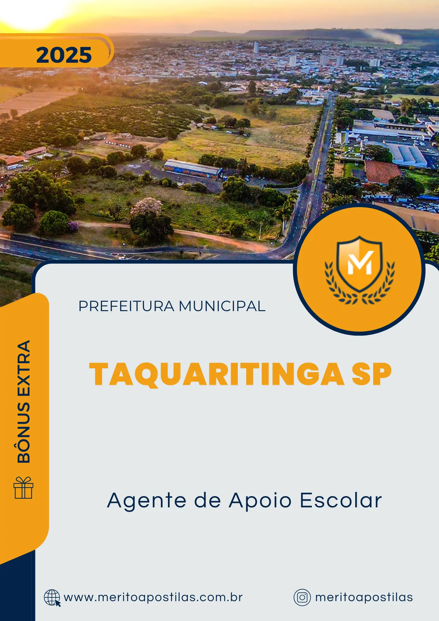 Apostila Agente de Apoio Escolar Prefeitura de Taquaritinga SP 2025