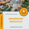 Apostila Assistente Social Prefeitura de Monsenhor Hipólito PI 2025