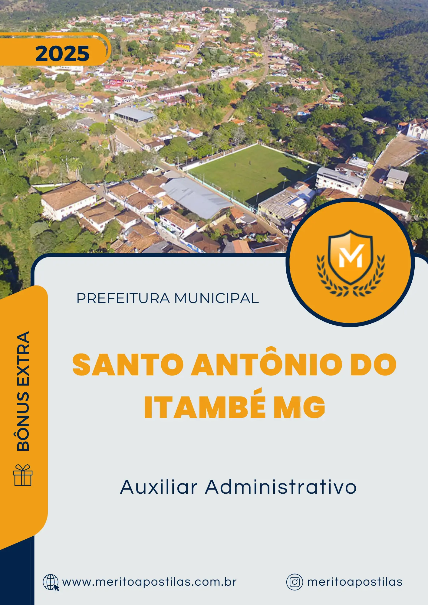 Apostila Auxiliar Administrativo Prefeitura de Santo Antônio do Itambé MG 2025