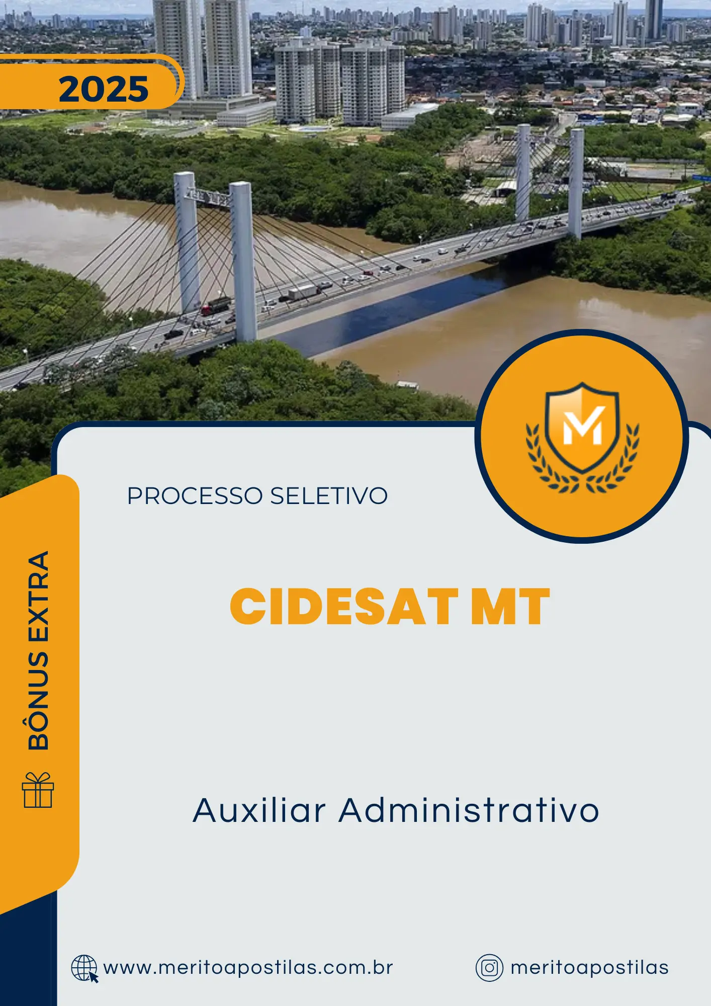 Apostila Auxiliar Administrativo Processo Seletivo CIDESAT MT 2025