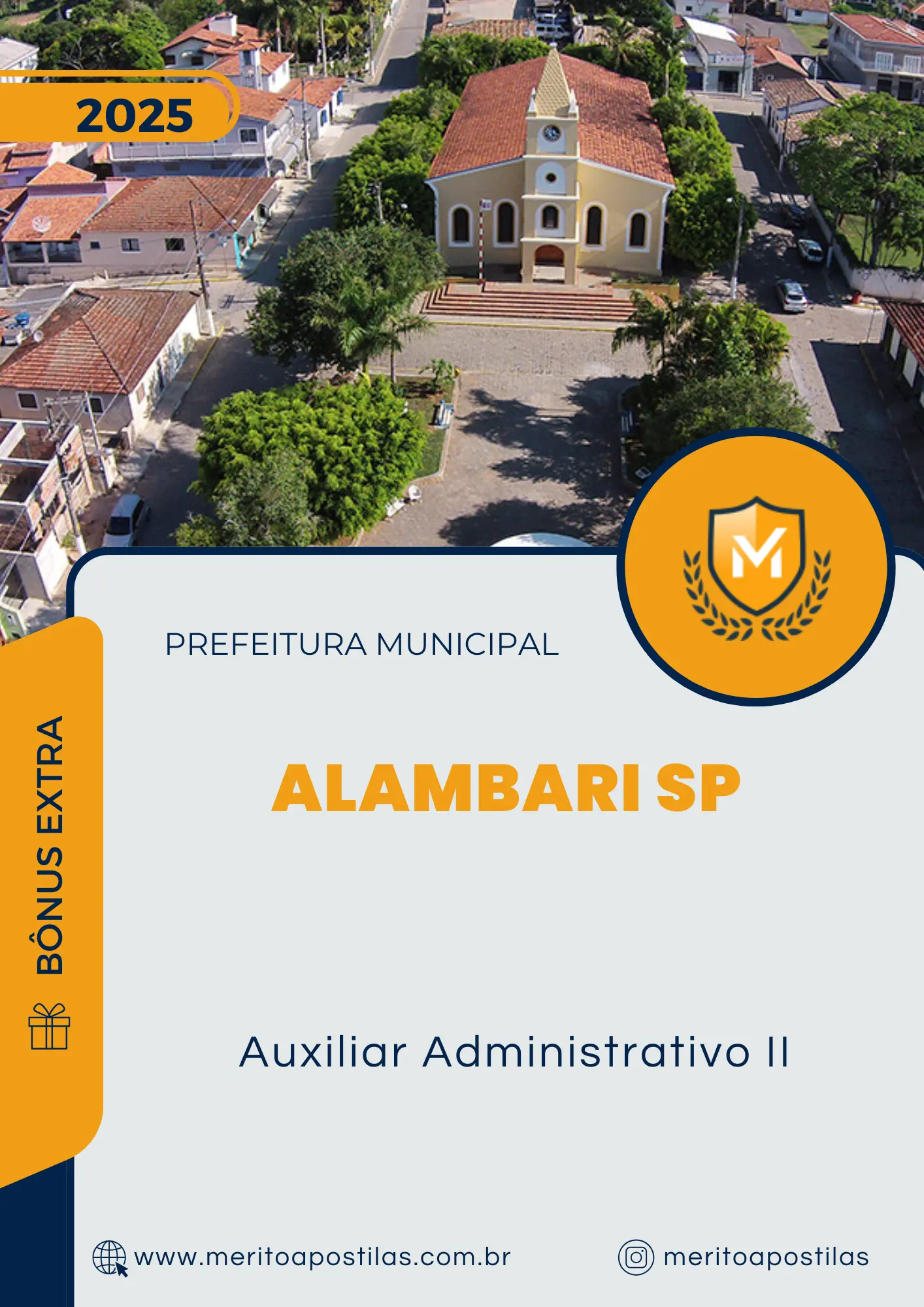 Apostila Auxiliar Administrativo II Prefeitura de Alambari SP 2025