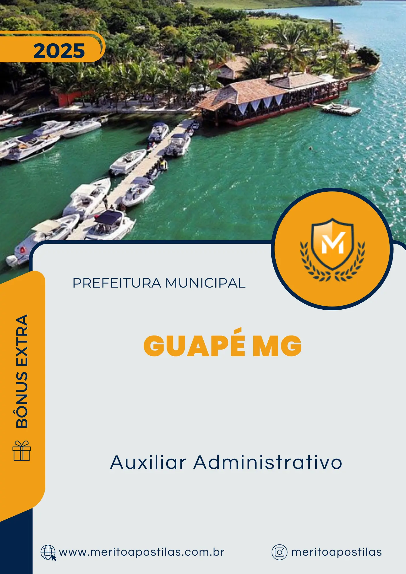 Apostila Auxiliar Administrativo Prefeitura de Guapé MG 2025