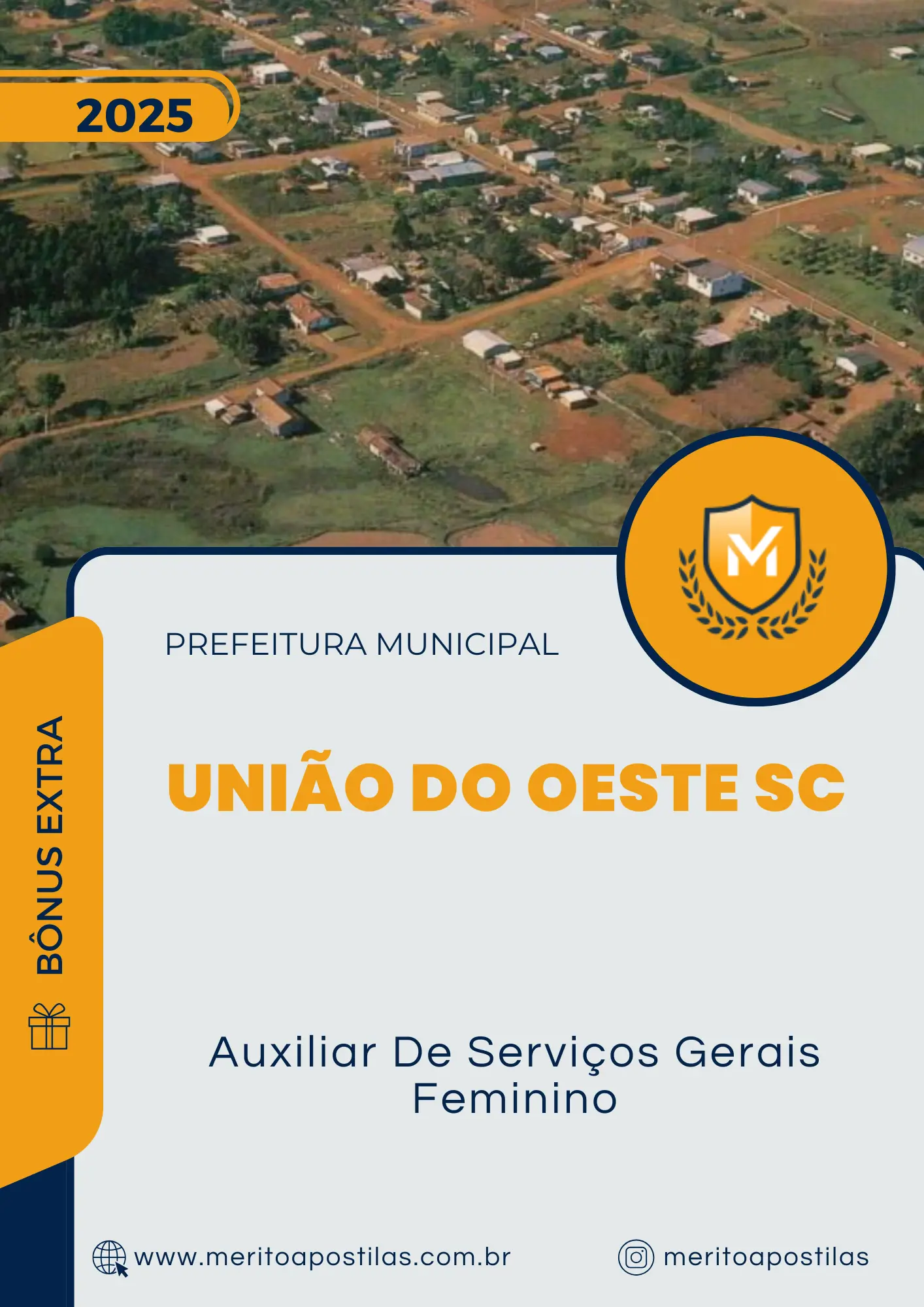 Apostila Auxiliar De Serviços Gerais Feminino Prefeitura de União do Oeste SC 2025