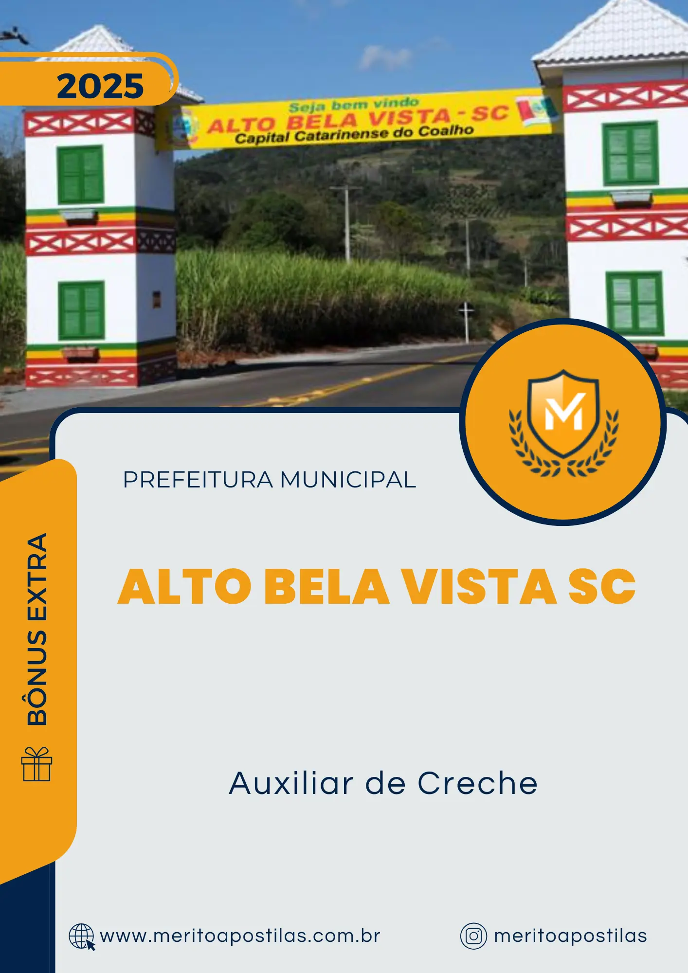 Apostila Auxiliar de Creche Prefeitura de Alto Bela Vista SC 2025