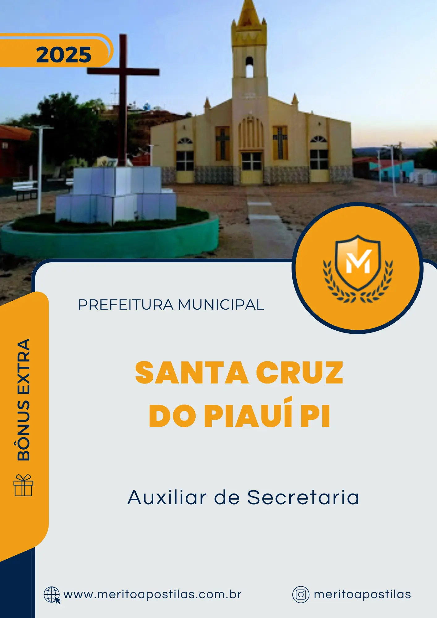 Apostila Auxiliar de Secretaria Prefeitura de Santa Cruz do Piauí PI 2025