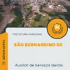 Apostila Auxiliar de Serviços Gerais Prefeitura de São Bernardino SC 2025