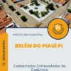 Apostila Cadastrador Entrevistador do CadÚnico Prefeitura de Belém do Piauí PI 2025