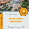 Apostila Cuidador Apoio ao AEE Prefeitura de Monsenhor Hipólito PI 2025