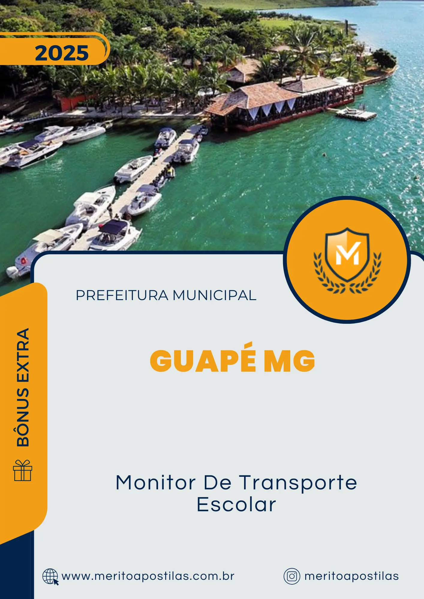 Apostila Monitor De Transporte Escolar Prefeitura de Guapé MG 2025