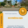 Apostila Operador De Máquinas Pesada I Motoniveladora Prefeitura de Divinésia MG 2025