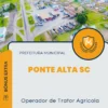 Apostila Operador de Trator Agrícola Prefeitura de Ponte Alta SC 2025