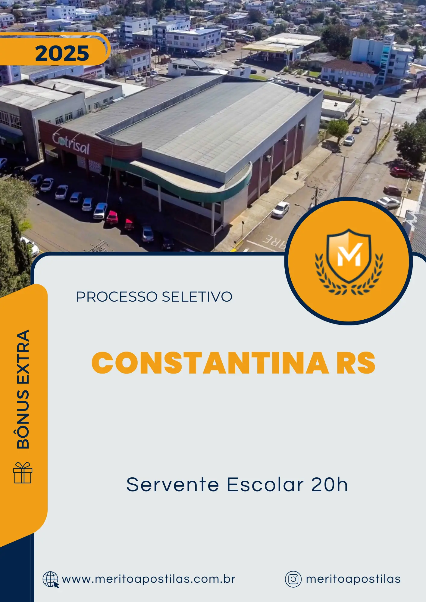 Apostila Servente Escolar 20h Processo Seletivo de Constantina RS 2025