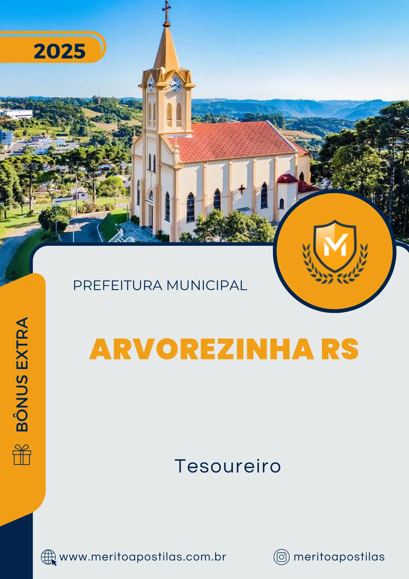 Apostila Tesoureiro Prefeitura de Arvorezinha RS 2025