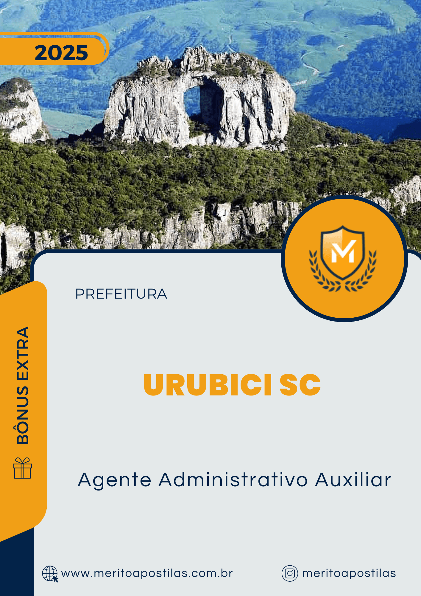 Apostila Agente Administrativo Auxiliar Prefeitura de Urubici SC 2025