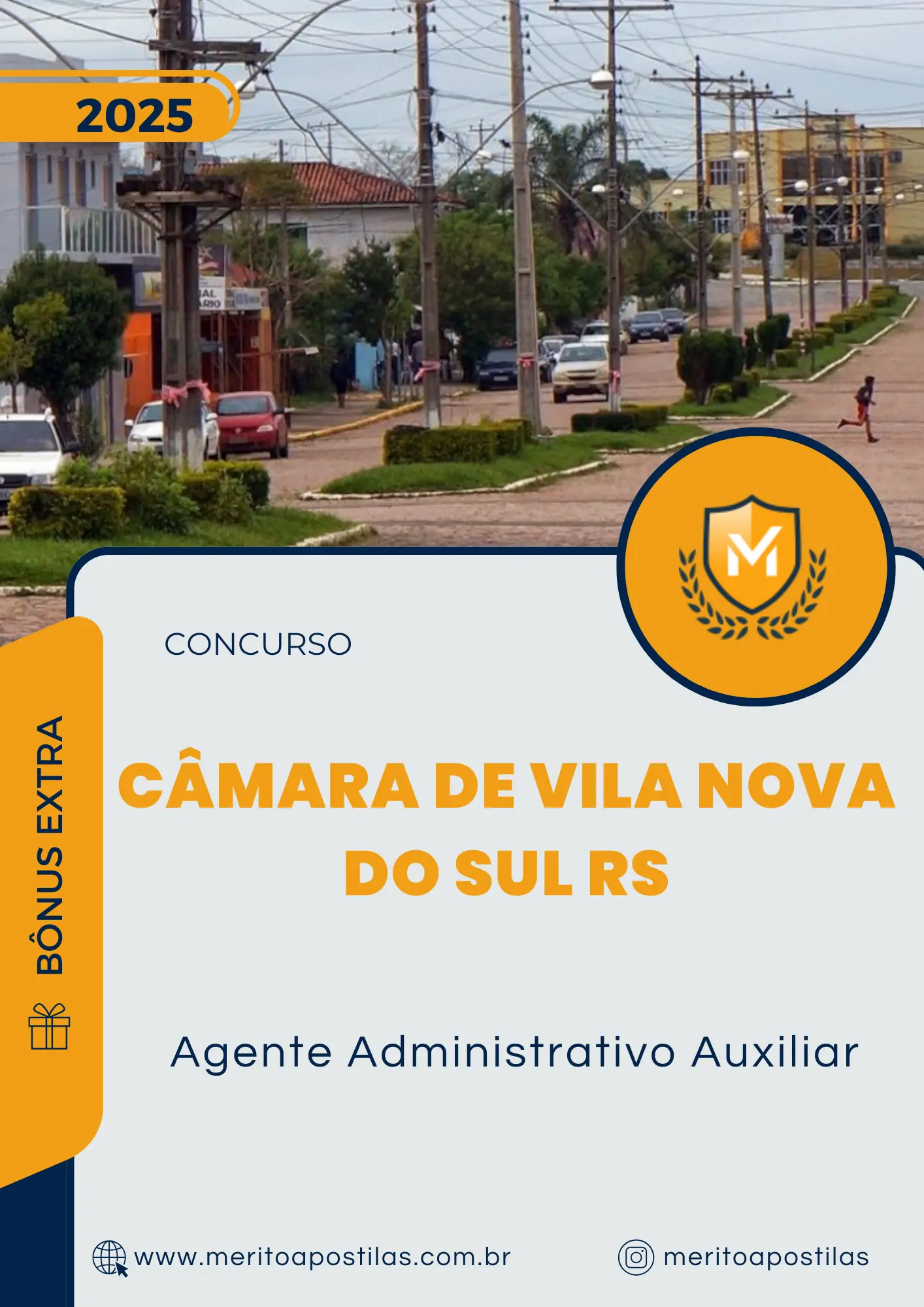 Apostila Agente Administrativo Auxiliar Concurso da Câmara de Vila Nova do Sul RS 2025