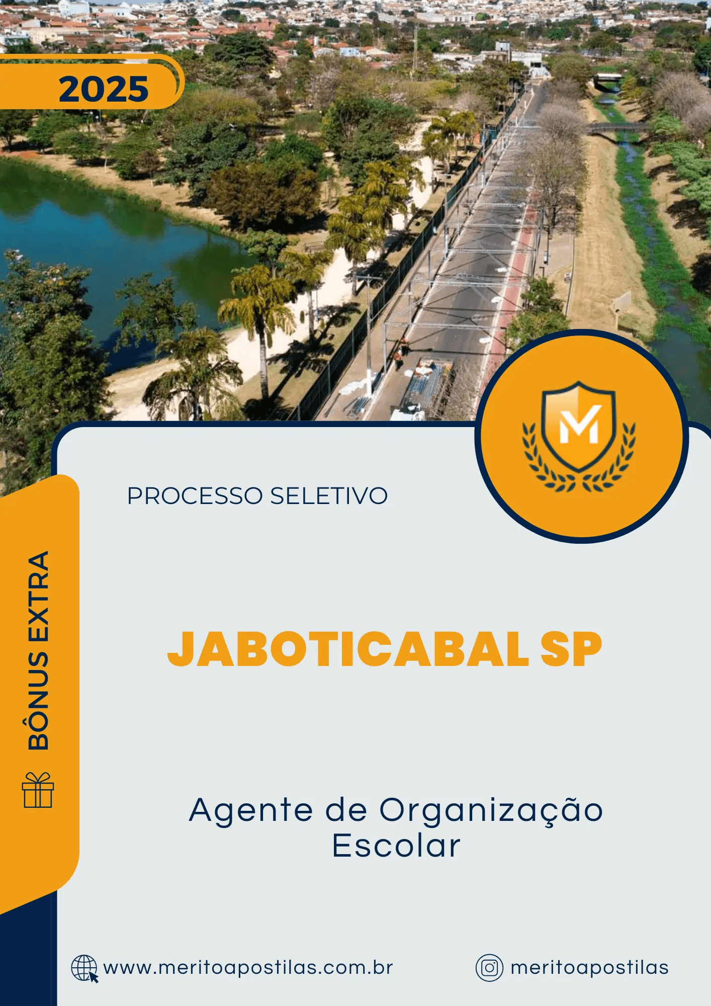 Apostila Agente de Organização Escolar Processo Seletivo Diretoria de Ensino de Jaboticabal SP 2025