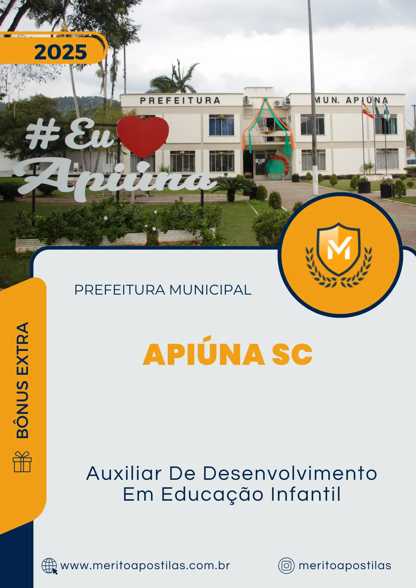 Apostila Auxiliar De Desenvolvimento Em Educação Infantil Prefeitura de Apiúna SC 2025