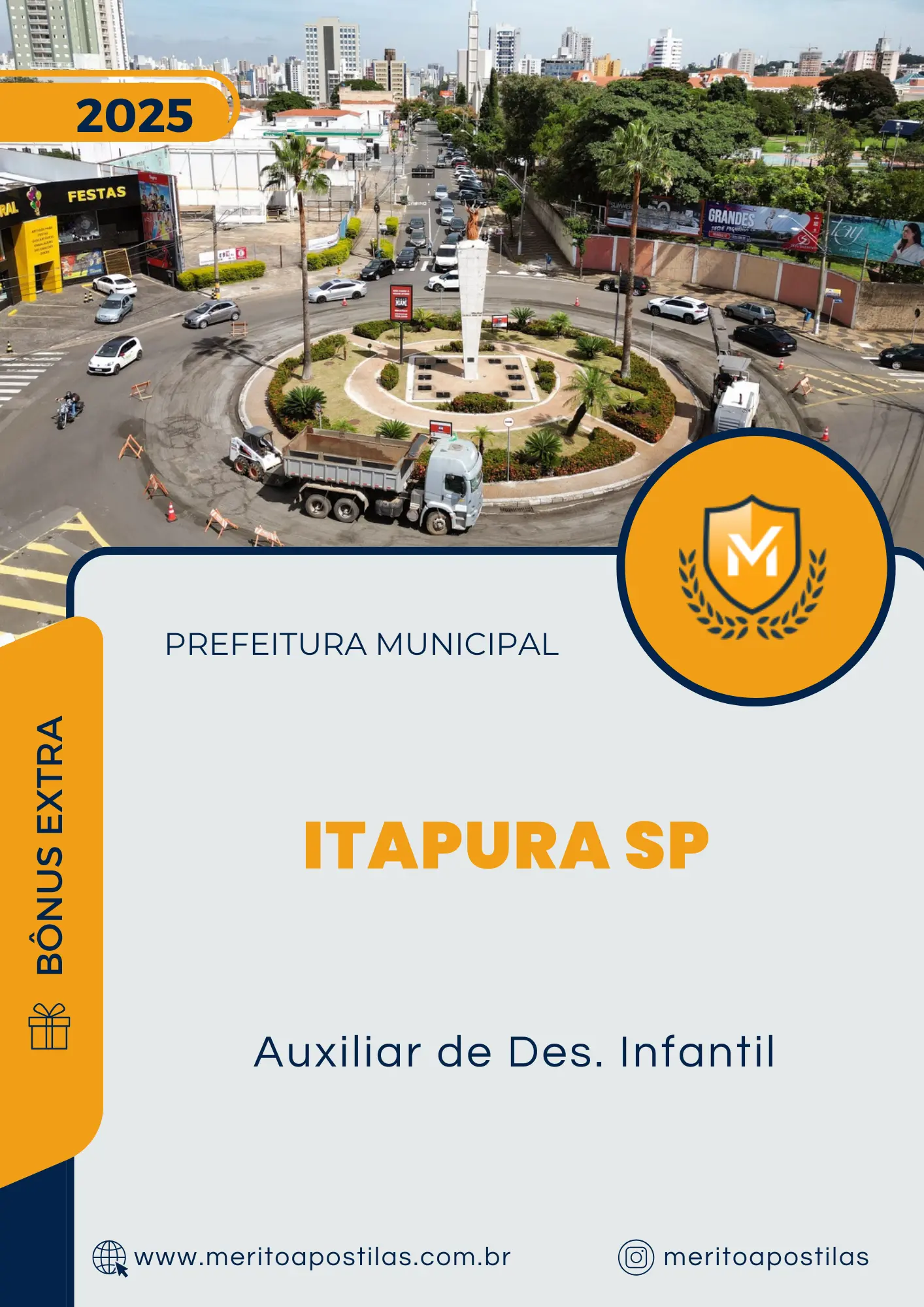 Apostila Auxiliar de Des. Infantil Prefeitura de Itapura SP 2025