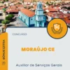 Apostila Auxiliar de Serviços Gerais Concurso Moraújo CE 2025