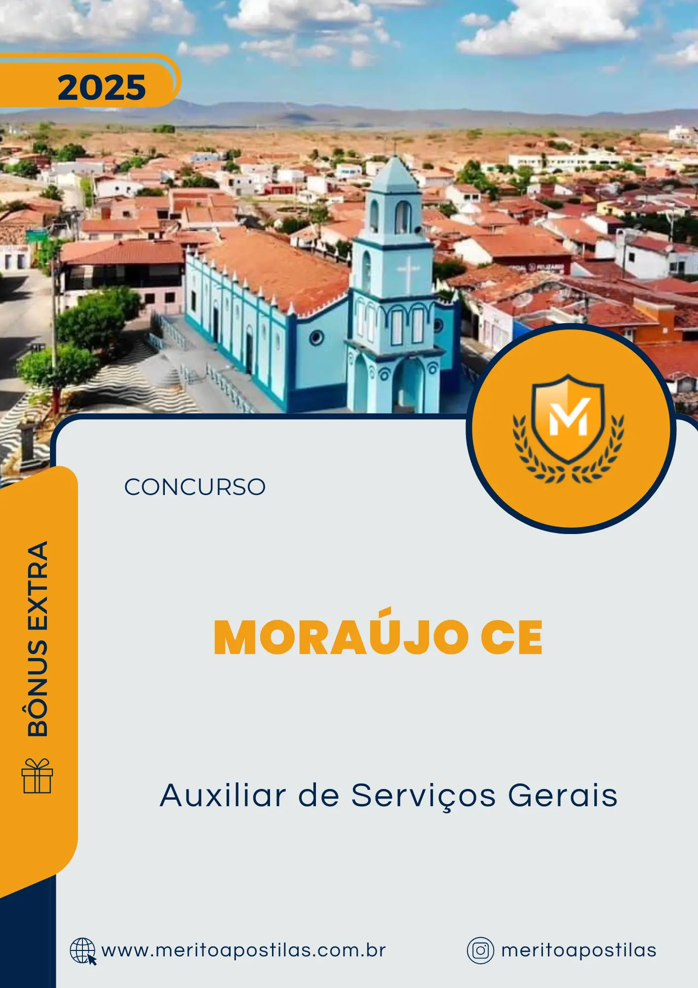 Apostila Auxiliar de Serviços Gerais Concurso Moraújo CE 2025