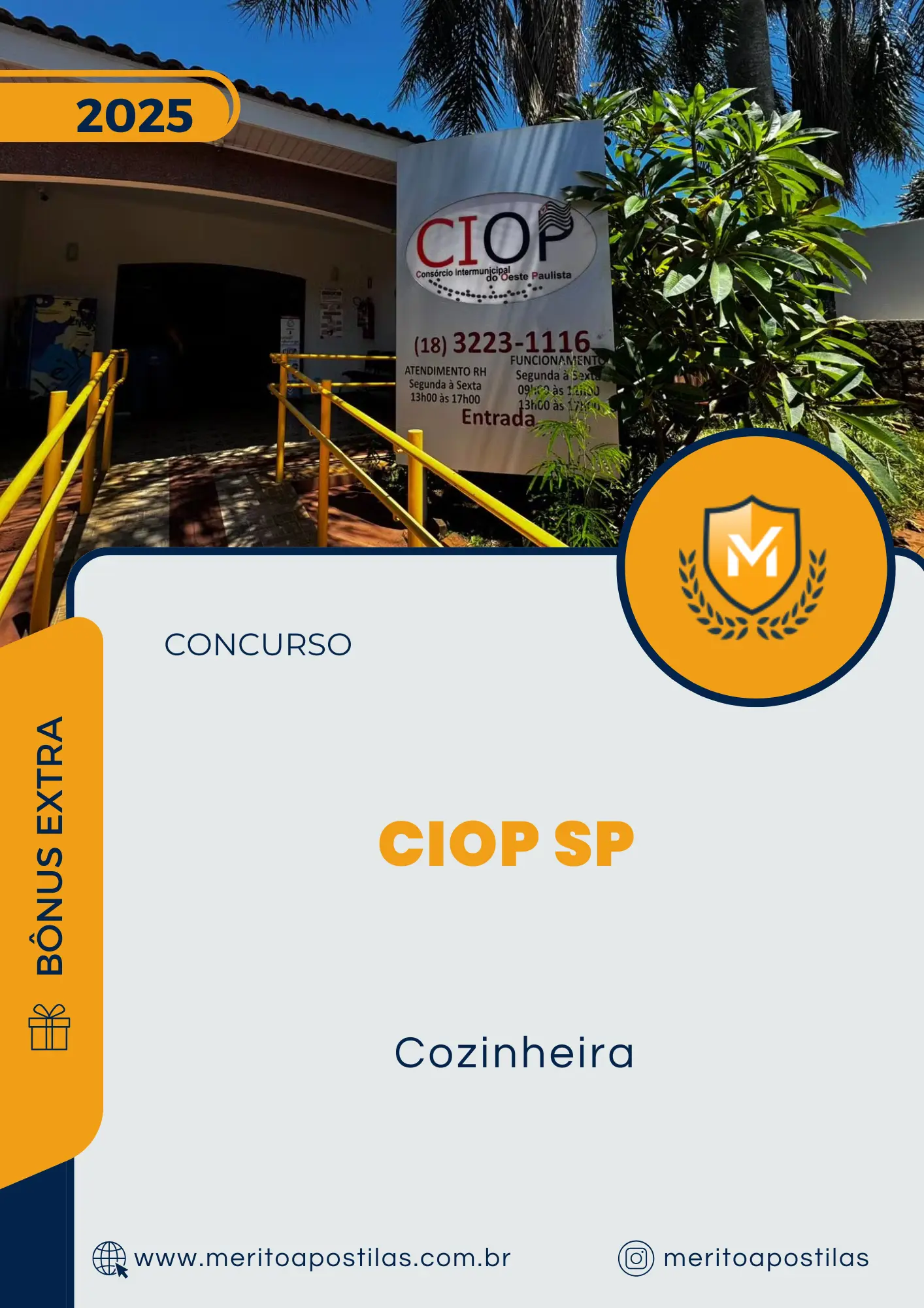 Apostila Cozinheira Concurso CIOP SP 2025