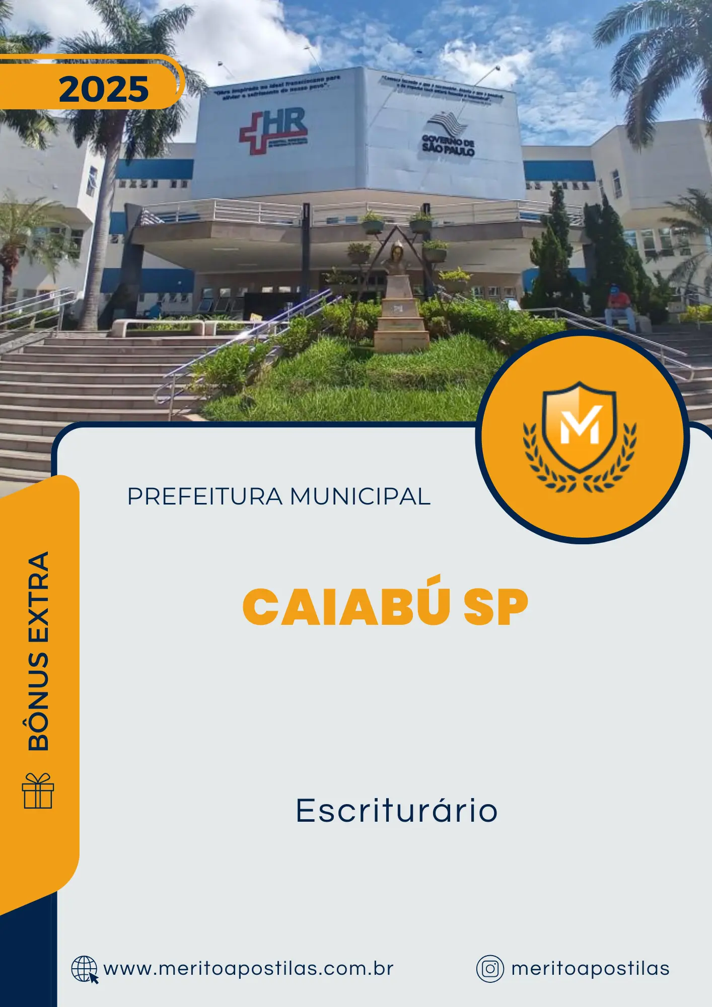 Apostila Escriturário Prefeitura de Caiabú SP 2025