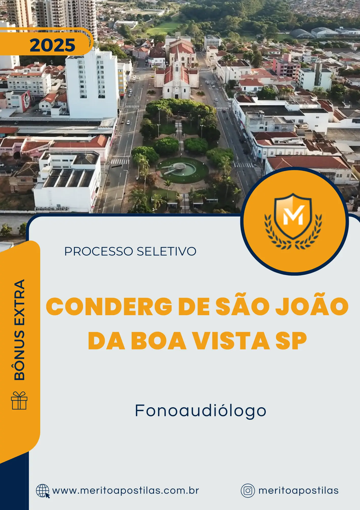 Apostila Fonoaudiólogo Processo Seletivo CONDERG de São João da Boa Vista SP 2025