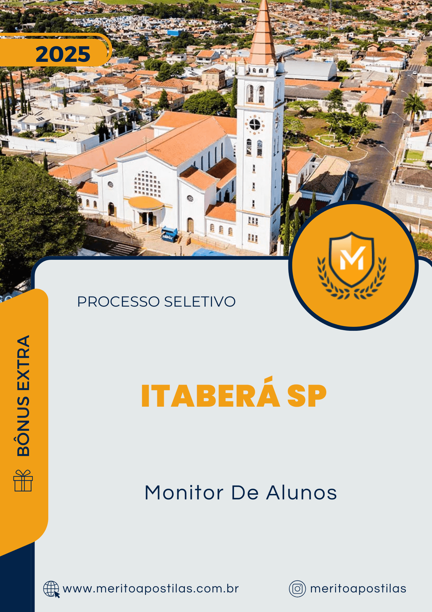 Apostila Monitor De Alunos Processo Seletivo Itaberá SP 2025