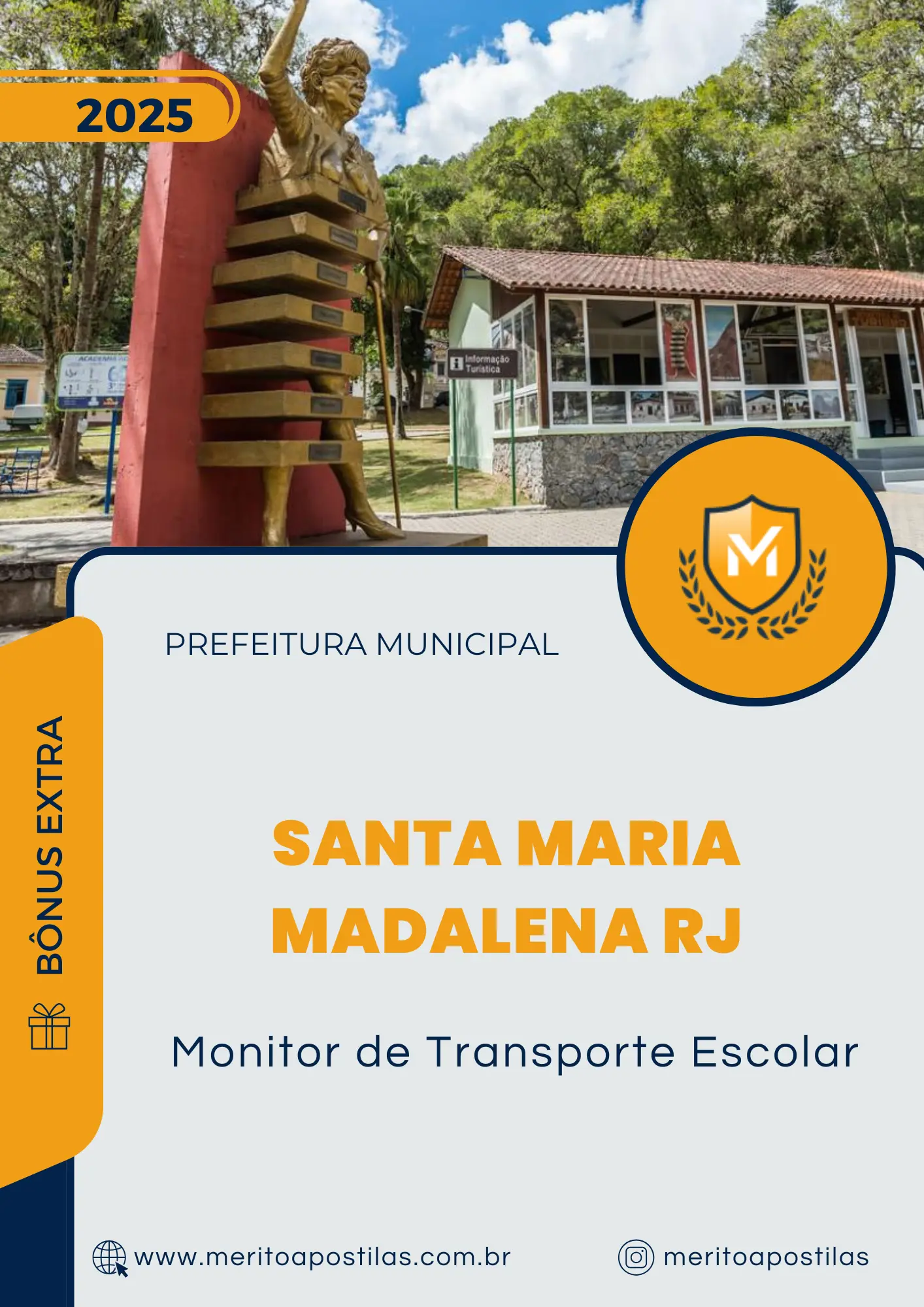 Apostila Monitor de Transporte Escolar Prefeitura de Santa Maria Madalena RJ 2025
