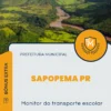 Apostila Monitor Do Transporte Escolar Prefeitura de Sapopema PR 2025