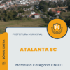 Apostila Motorista Categoria CNH D Prefeitura de Atalanta SC 2025