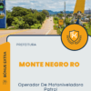 Apostila Operador De Motoniveladora Patrol Concurso Prefeitura Monte Negro RO 2025