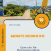 Apostila Operador De Retroescavadeira Concurso Prefeitura Monte Negro RO 2025