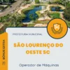 Apostila Operador de Máquinas Prefeitura de São Lourenço do Oeste SC 2025