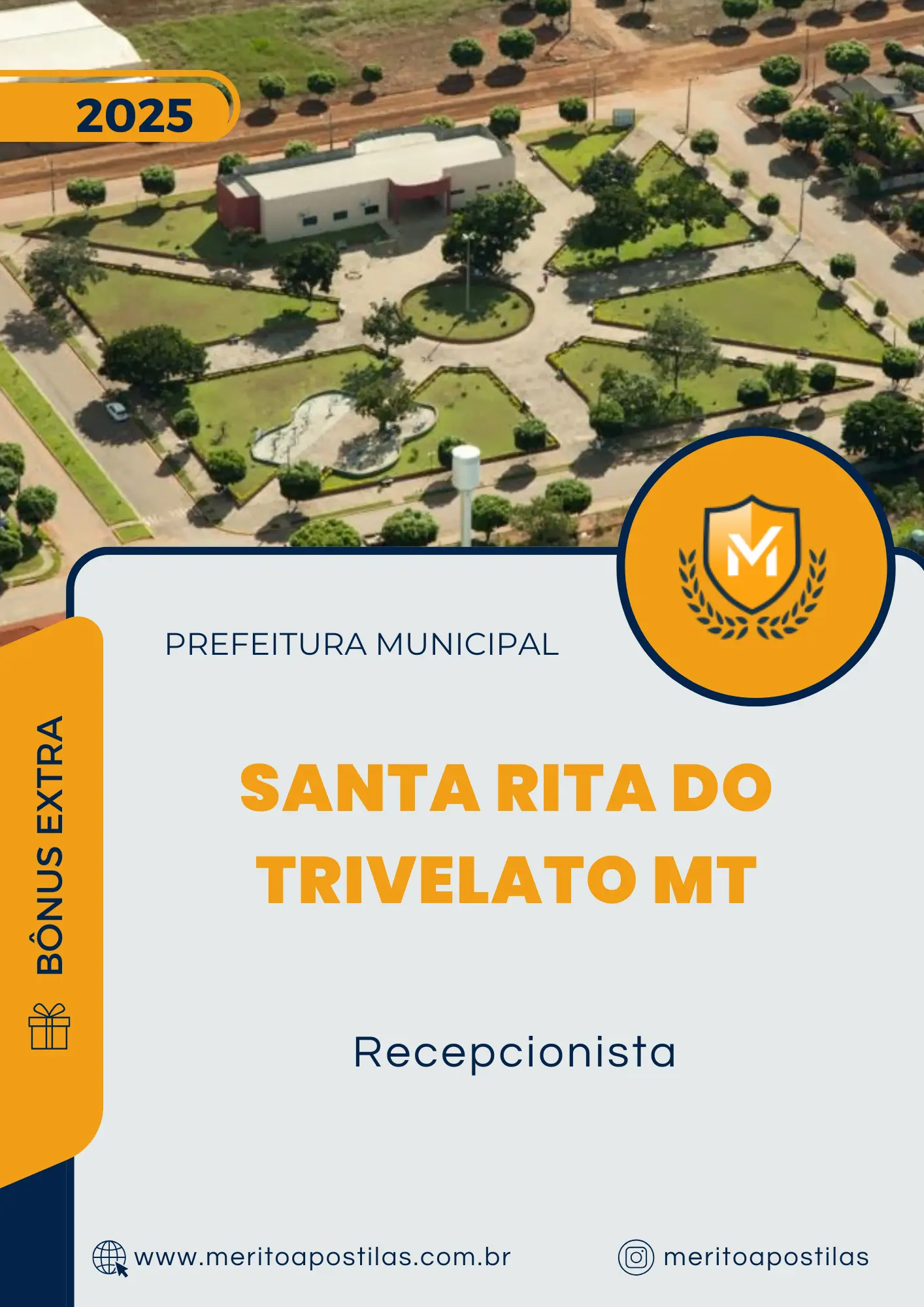 Apostila Recepcionista Prefeitura de Santa Rita do Trivelato MT 2025
