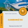 Apostila Recepcionista ESF Prefeitura de Camboriú SC 2025