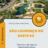 Apostila Técnico de Apoio Administrativo Prefeitura de São Lourenço do Oeste SC 2025