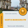 Apostila Técnico em Informática Prefeitura de Santa Mariana PR 2025