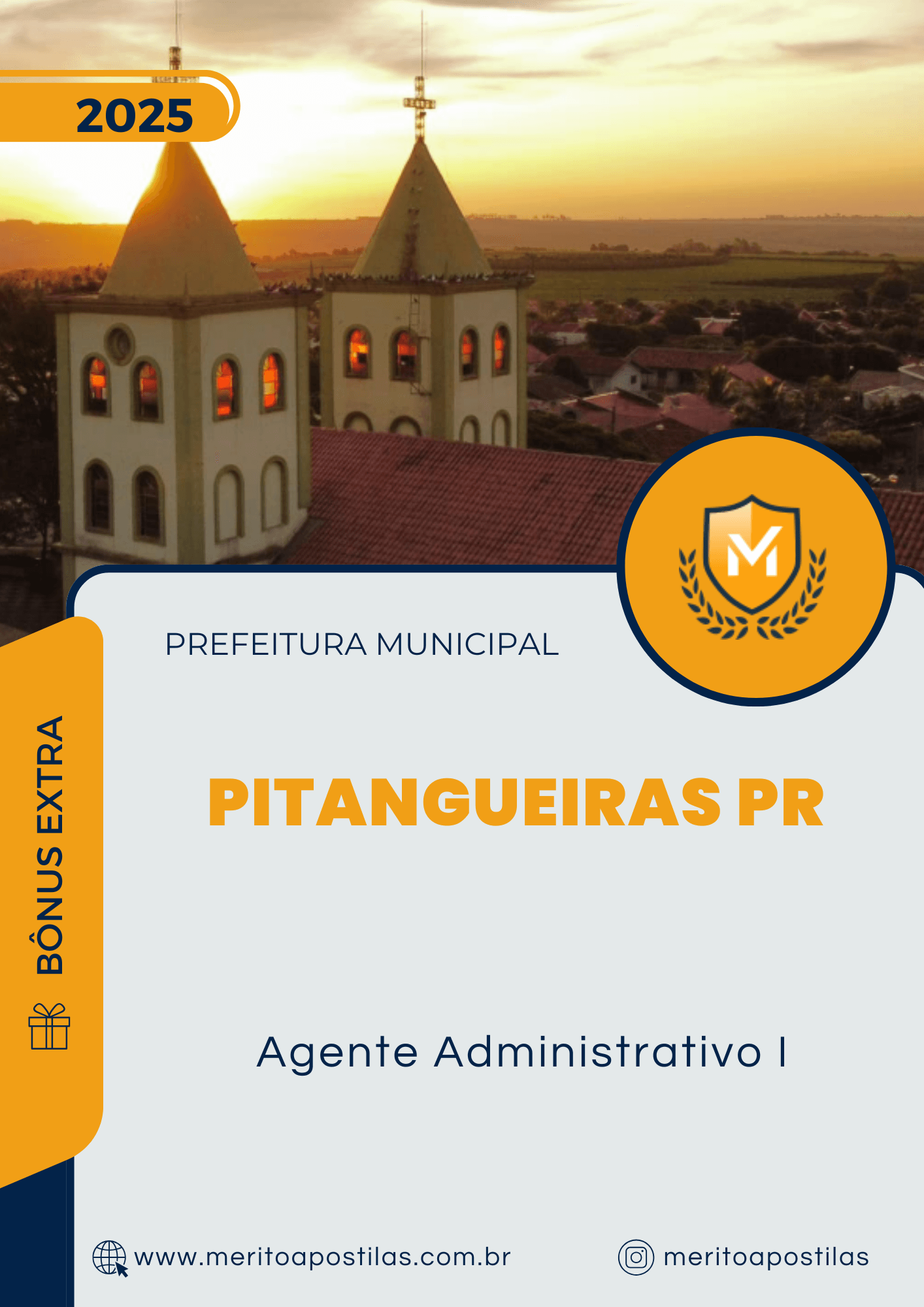 Apostila Agente Administrativo I Prefeitura de Pitangueiras PR 2025