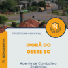 Apostila Agente de Combate a Endemias Prefeitura de Iporã do Oeste SC 2025