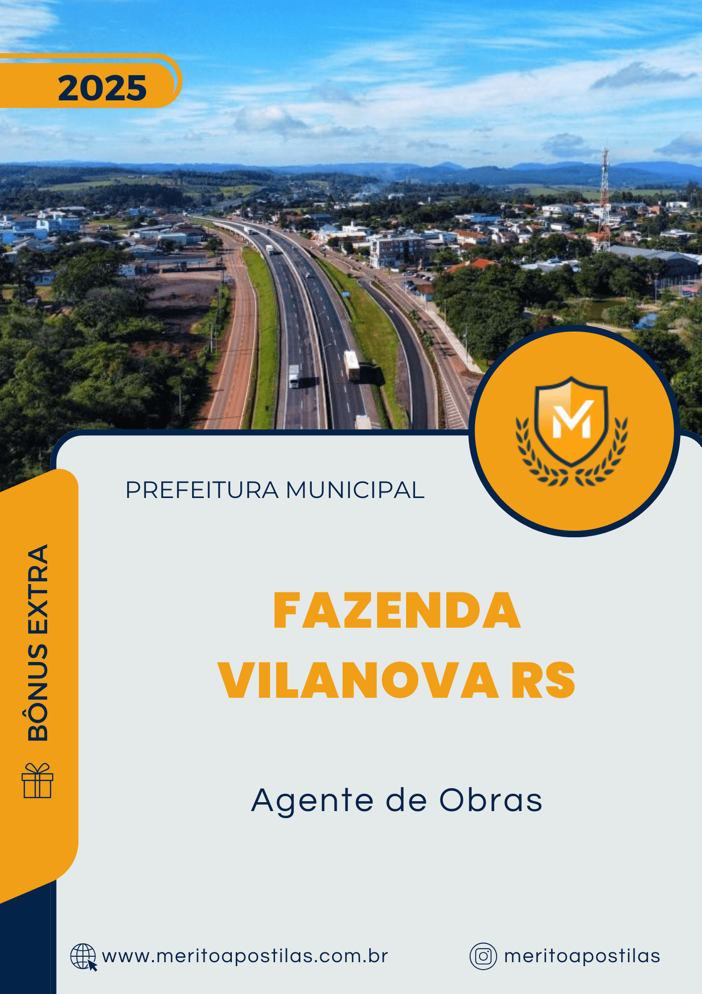 Apostila Agente de Obras Concurso Prefeitura de Fazenda Vilanova RS 2025
