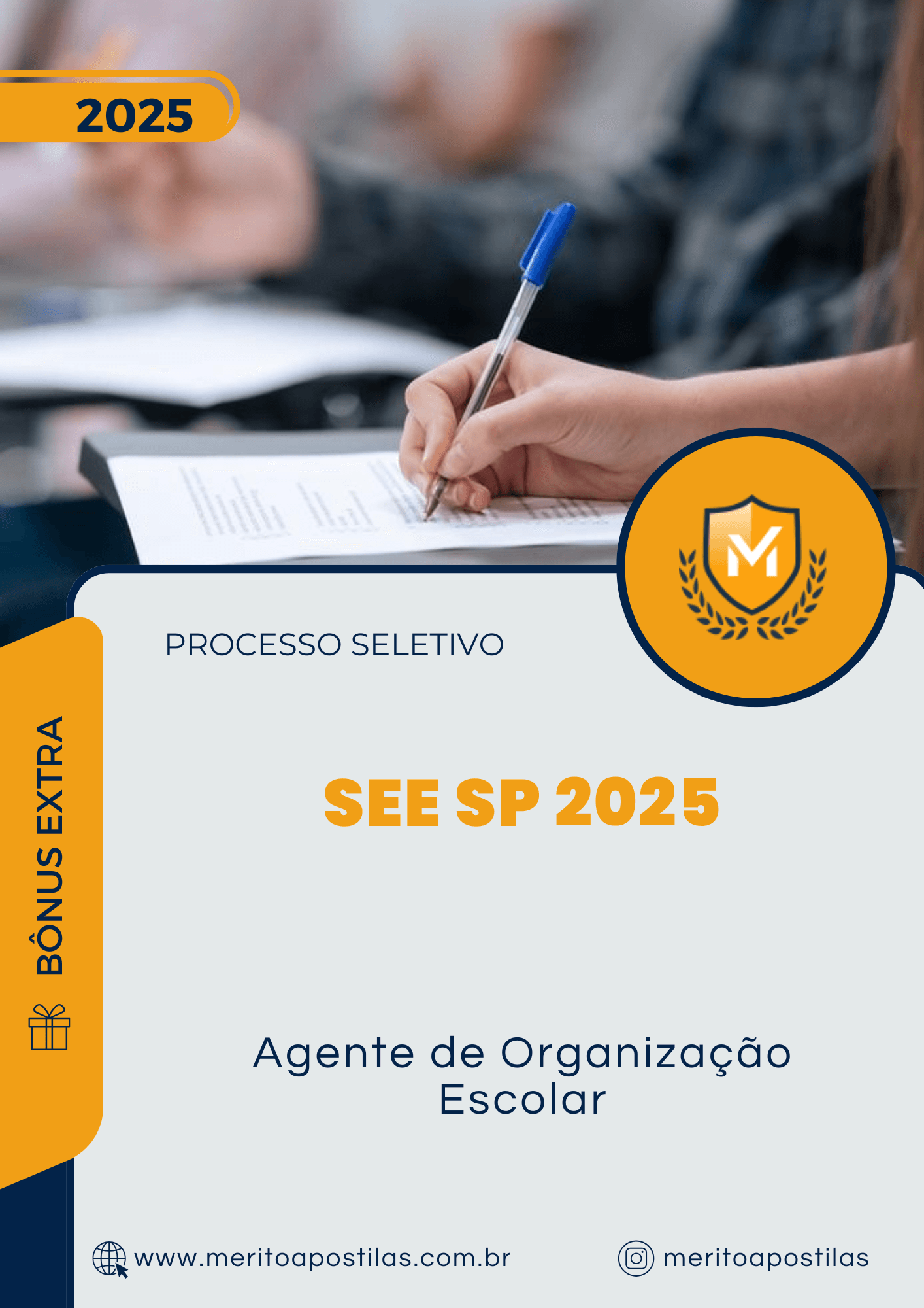 Apostila Agente de Organização Escolar Processo Seletivo SEE SP 2025 ...