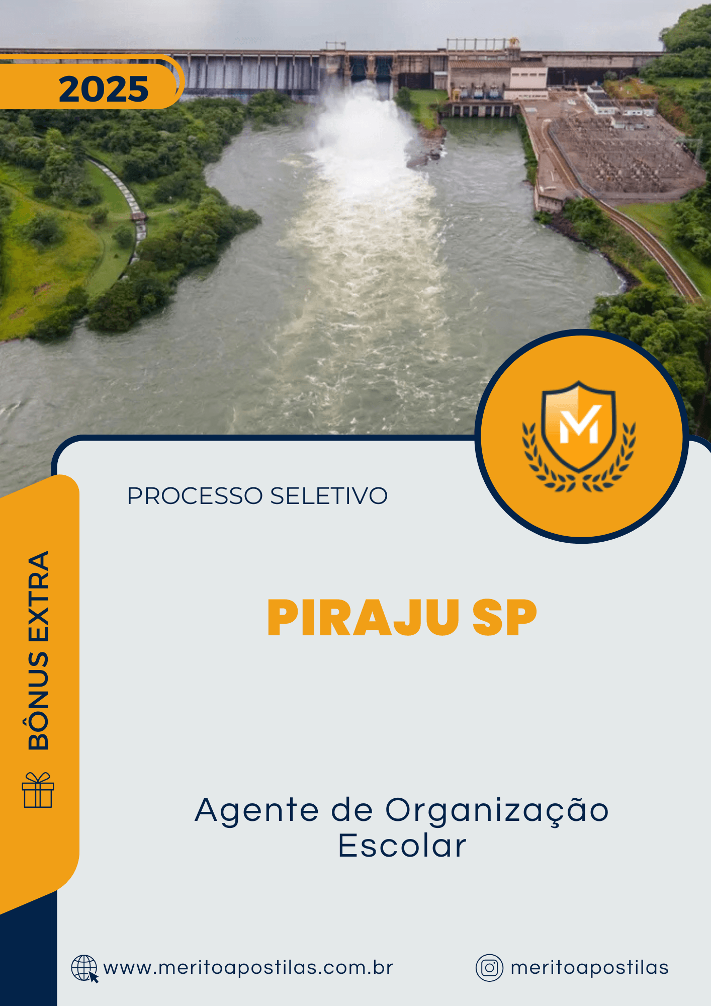Apostila Agente de Organização Escolar Processo Seletivo Diretoria de Ensino da Região de Piraju SP 2025