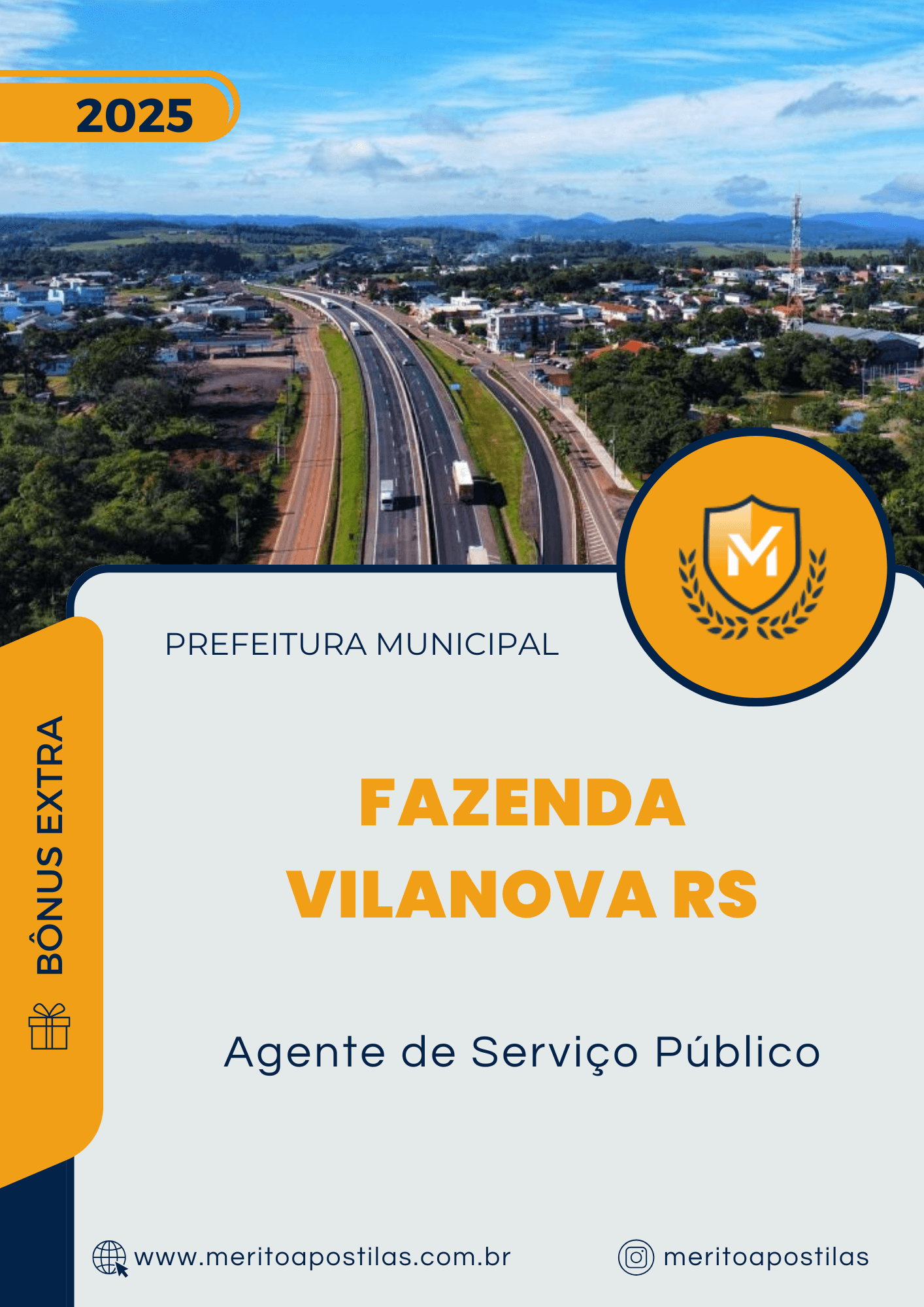 Apostila Agente de Serviço Público Concurso Prefeitura de Fazenda Vilanova RS 2025