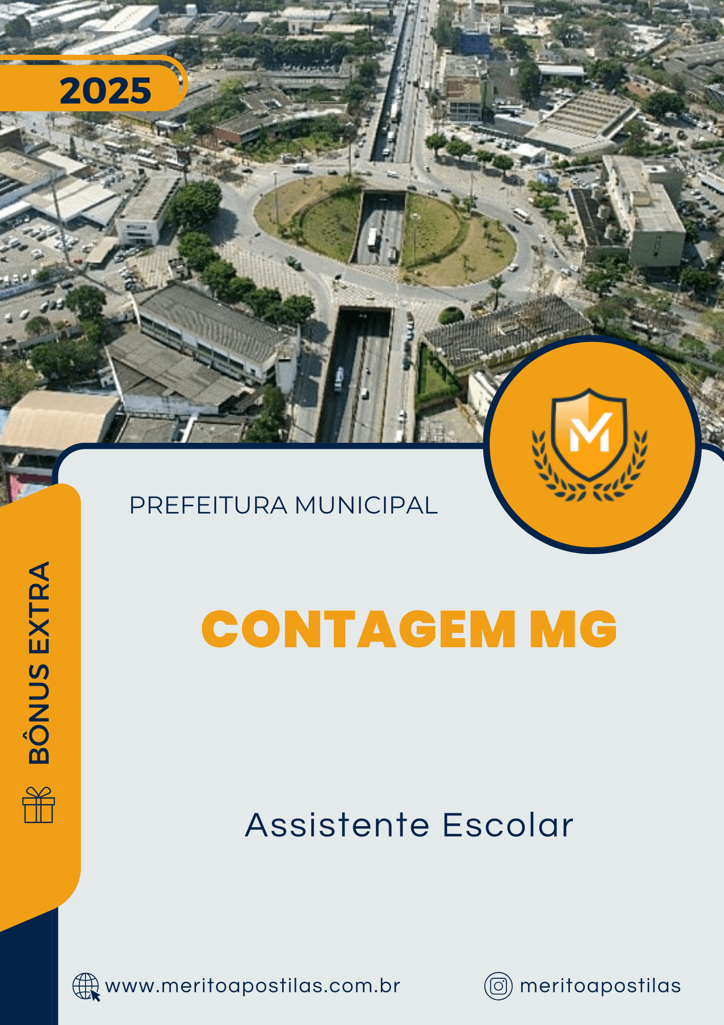 Apostila Assistente Escolar Prefeitura de Contagem MG 2025