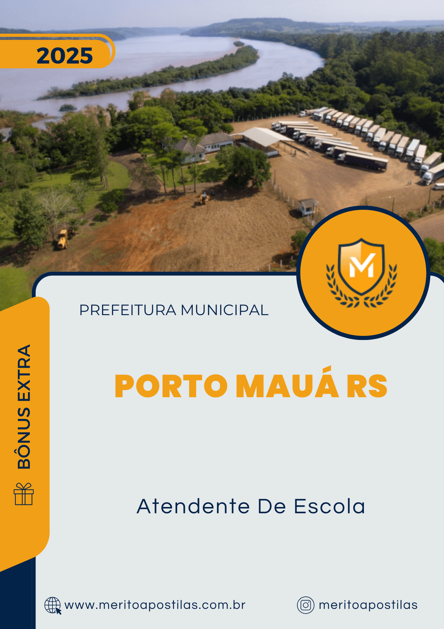 Apostila Atendente De Escola Prefeitura de Porto Mauá RS 2025