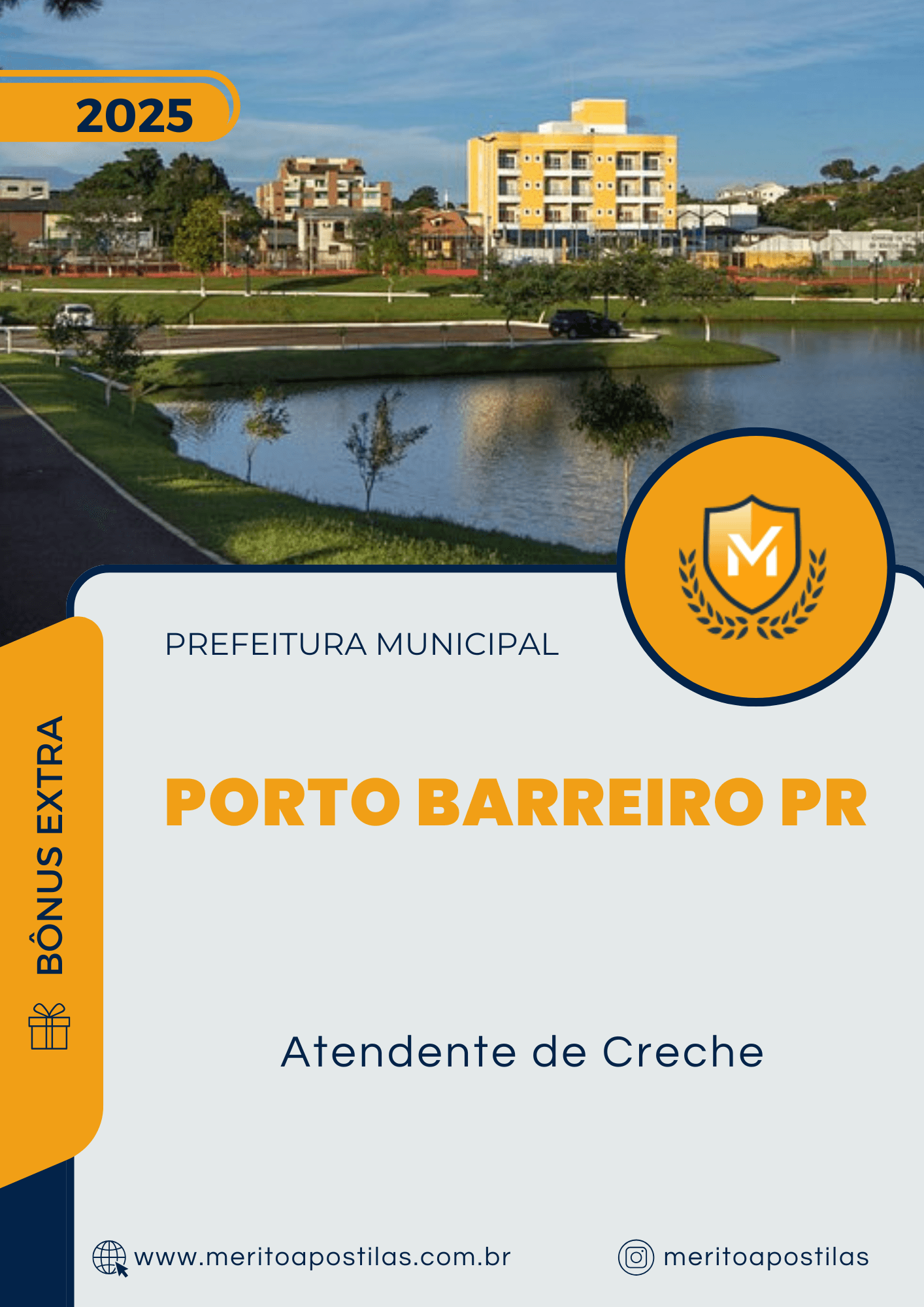 Apostila Atendente de Creche Concurso da Prefeitura de Porto Barreiro PR 2025