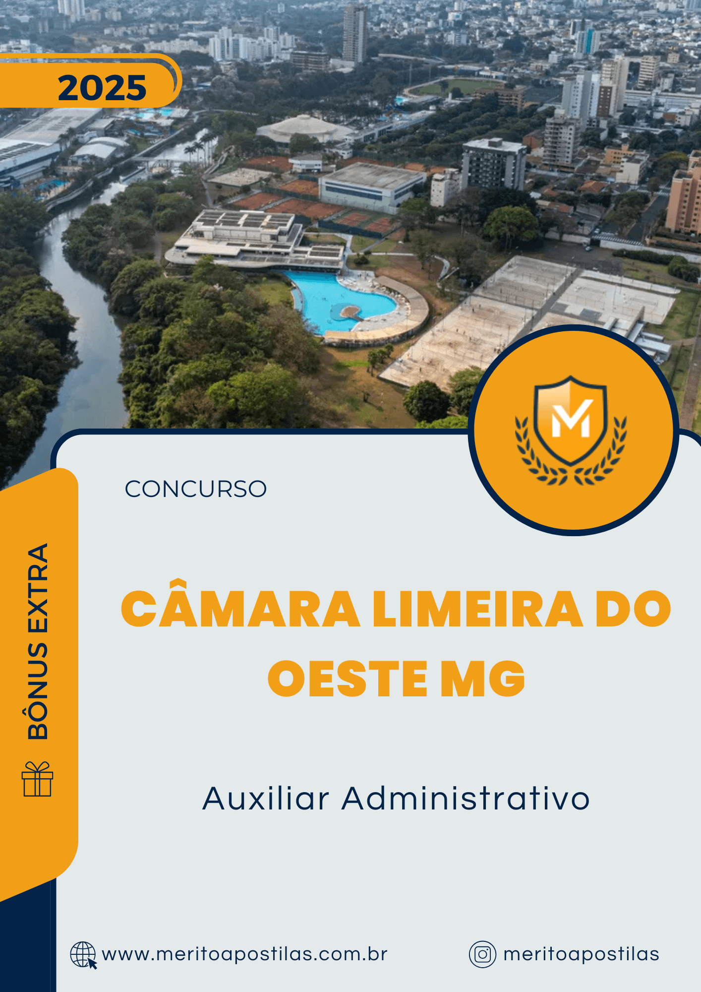 Apostila Auxiliar Administrativo Concurso Câmara Limeira do Oeste MG 2025