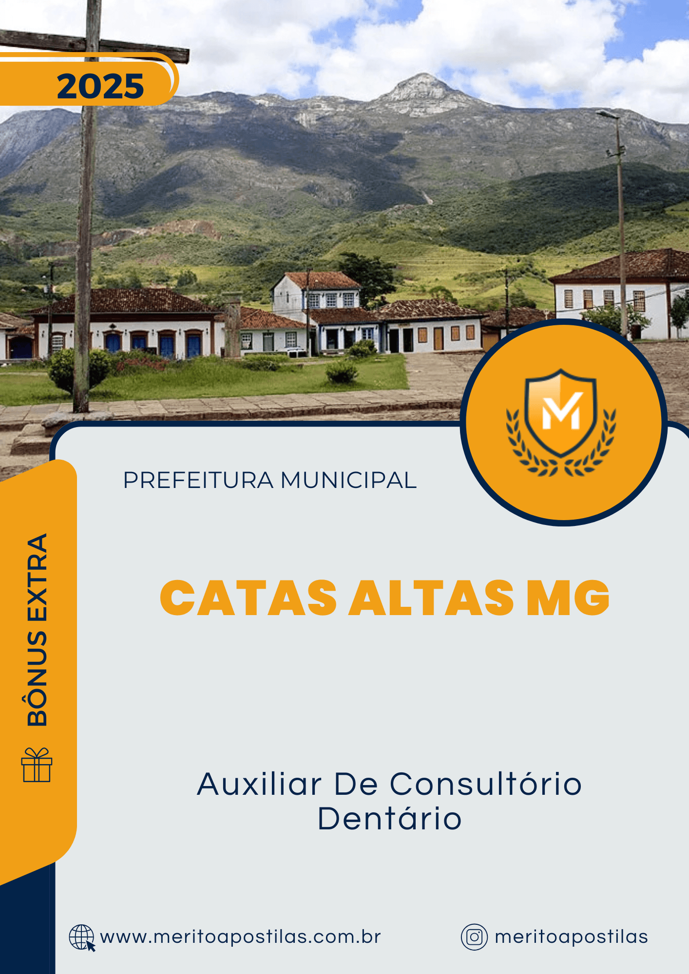 Apostila Auxiliar De Consultório Dentário Pref de Catas Altas MG 2025